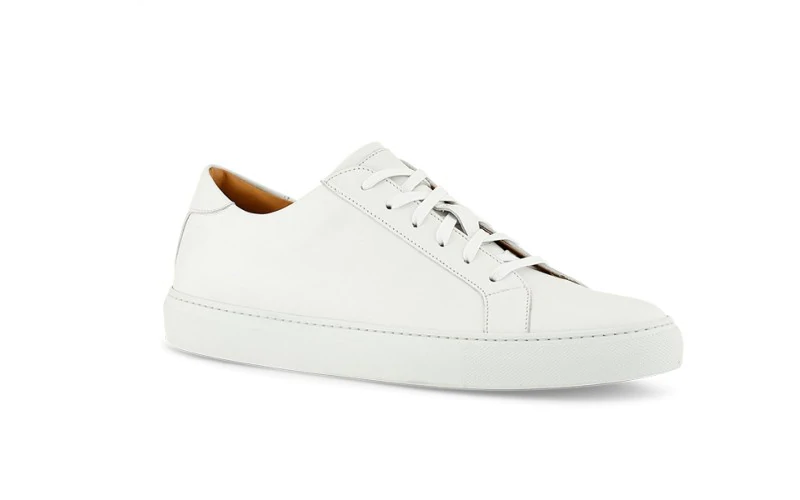 DRESS SNEAKERS IN WHITE – Leather LK