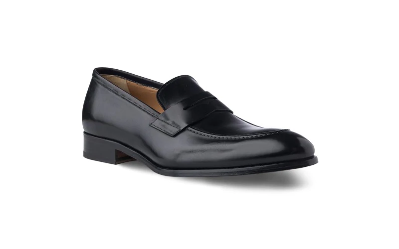 PENNY LOAFER BLACK ANTIQUE – Leather LK